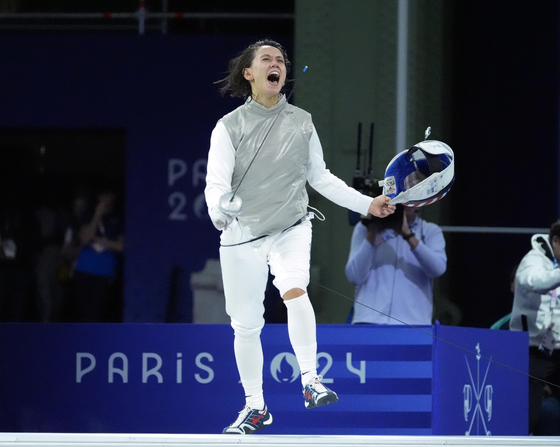 Team USA’s Lee Kiefer wins second Olympic gold in foil