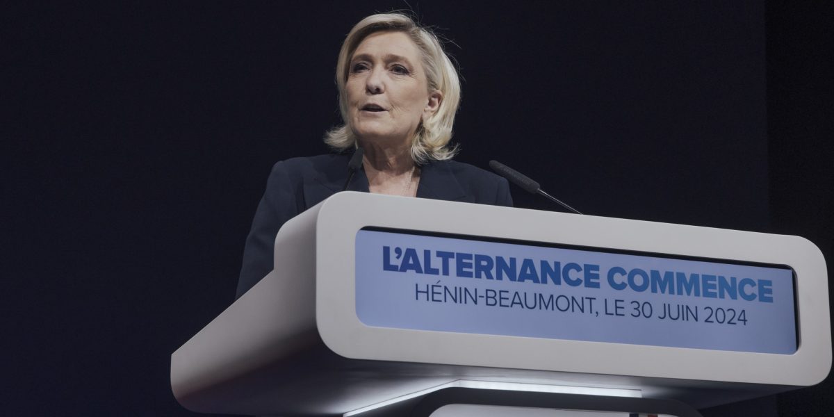 French market rebounds and euro edges up after France’s far-right wins first-round vote