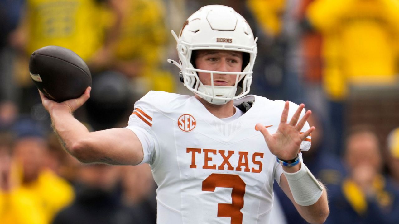 Texas QB Ewers back in practice but still questionable