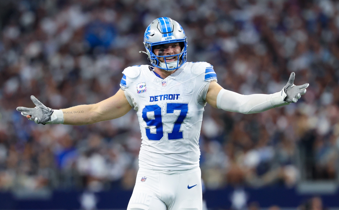Lions DE Aidan Hutchinson recovering from leg surgery