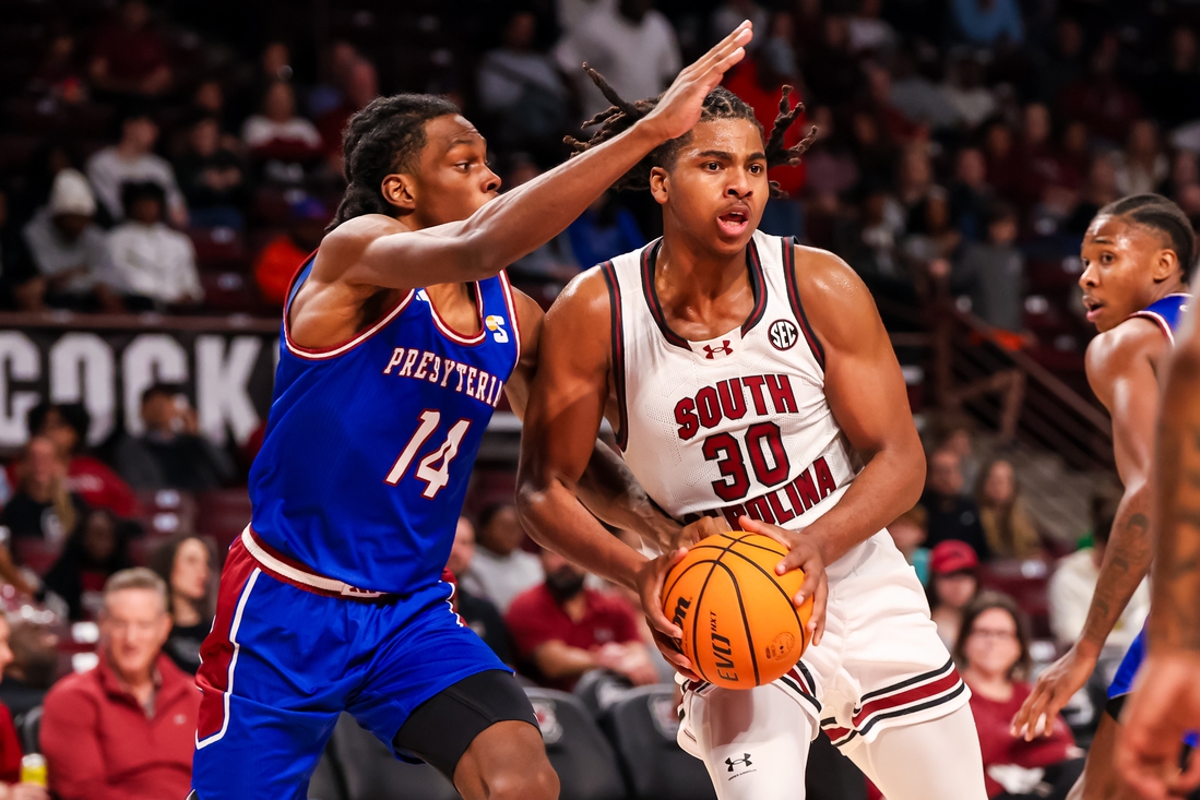 South Carolina shakes off poor start to beat Presbyterian