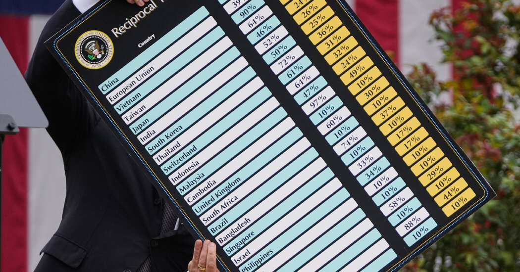 Opinion | The Childish Tariff Formula That Will Reshape the Global Economy