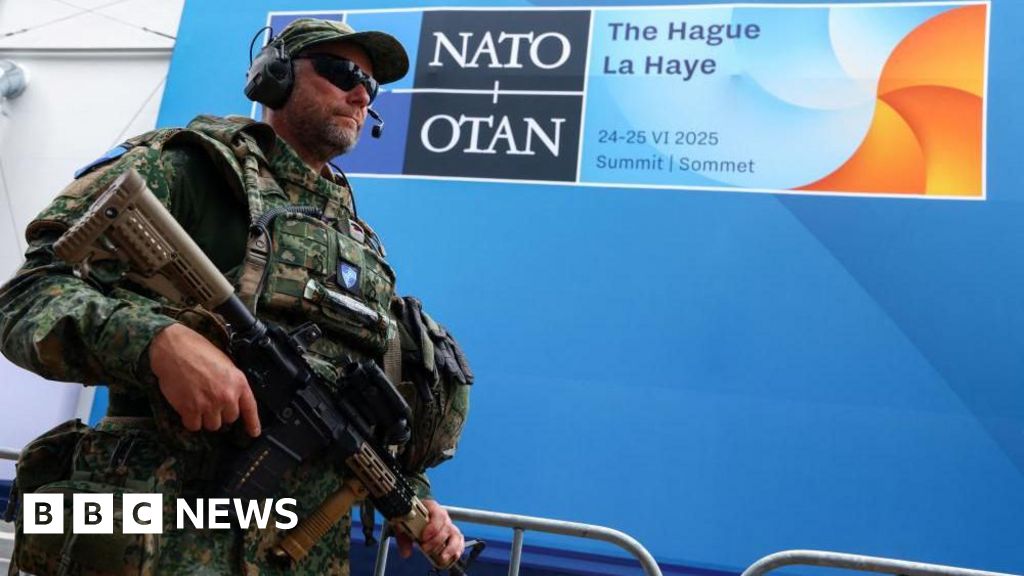 Germany vows fair share of Europe’s defence as Nato leaders arrive at Hague summit