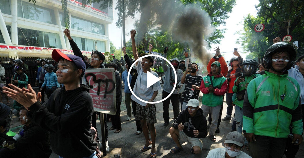 Protesters and Police Clash in Indonesia