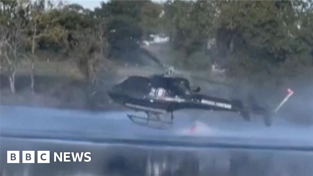 French helicopter crew survive crash into lake