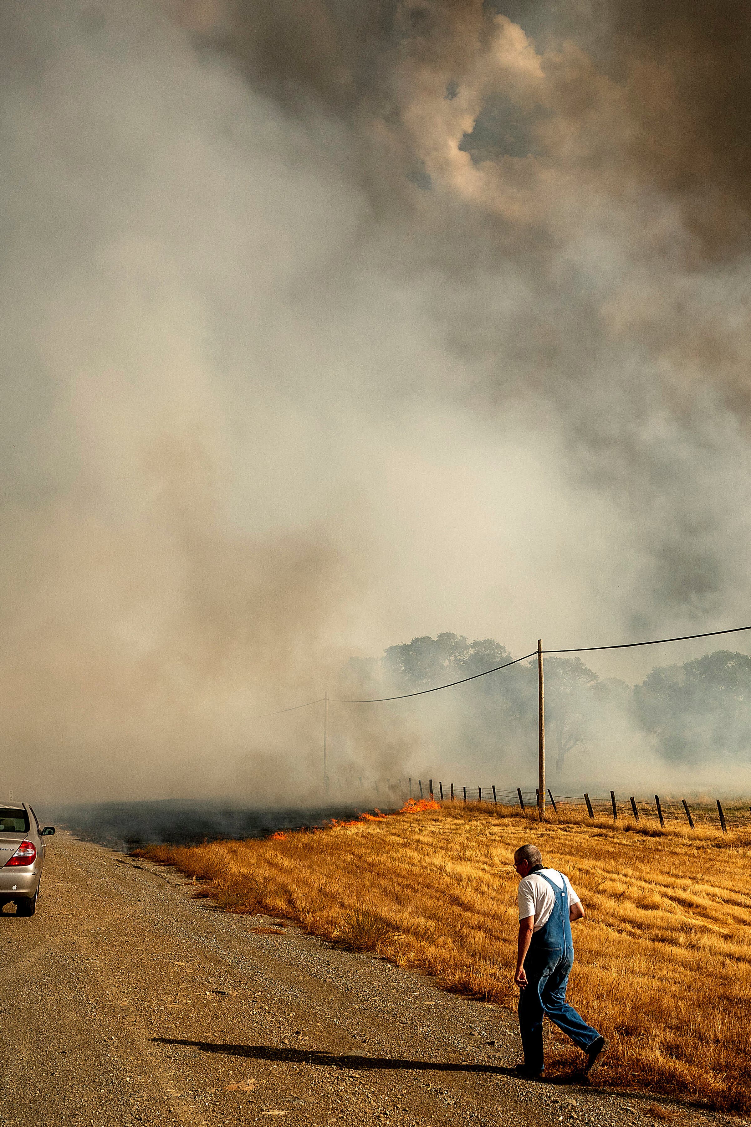 Wildfire Burns Through Historic California Gold Rush Town
