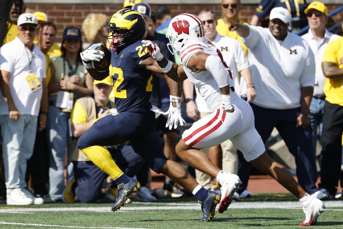 Justice Haynes runs wild as No. 20 Michigan beats Wisconsin