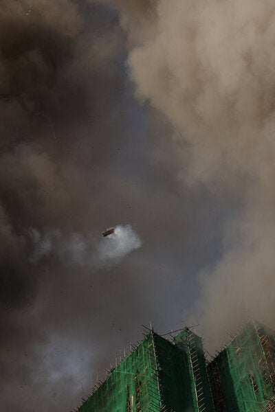 Fire Engulfs High-Rise Buildings in Hong Kong