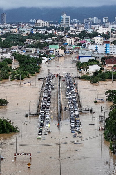 Thailand Deploys Military to Rescue People Stranded by Deadly Floods