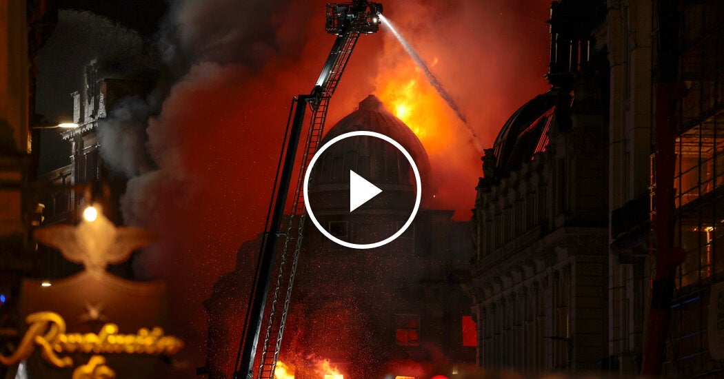 Fire Breaks Out Near Glasgow Central Station