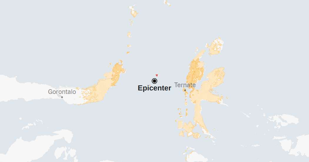 Map: 7.4-Magnitude Earthquake in Indonesia Raises Tsunami Alerts