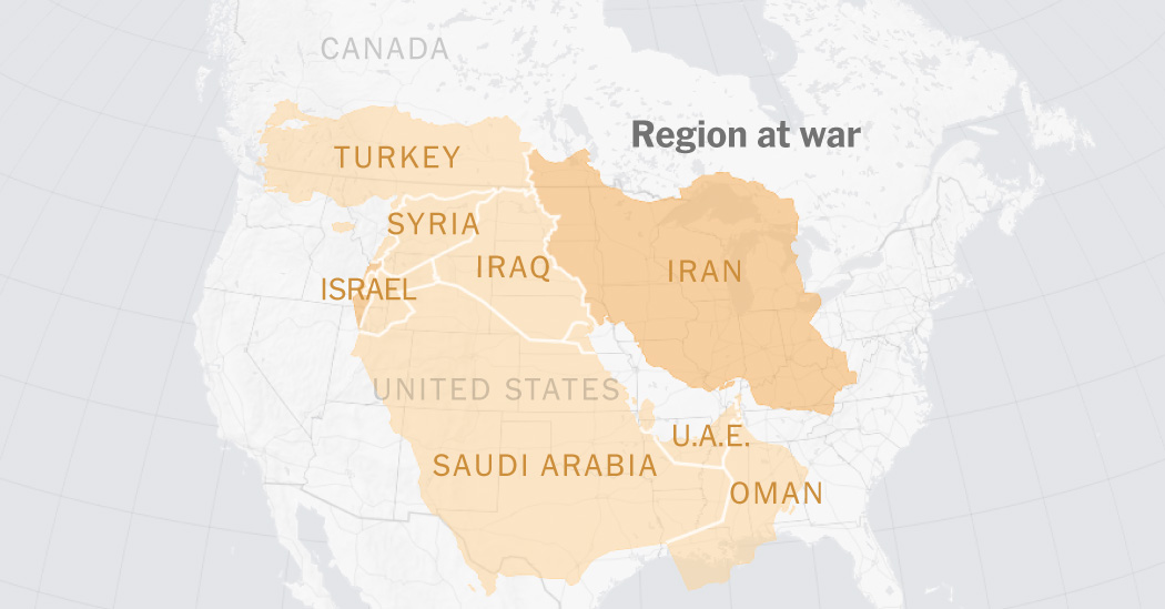 The Scale of the War in the Middle East in Five Maps