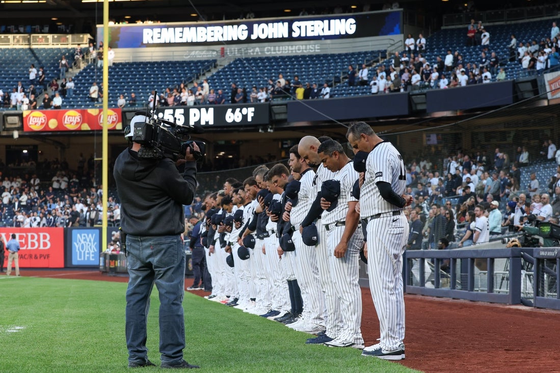 MLB roundup: Yankees, mourning John Sterling’s death, rout Orioles