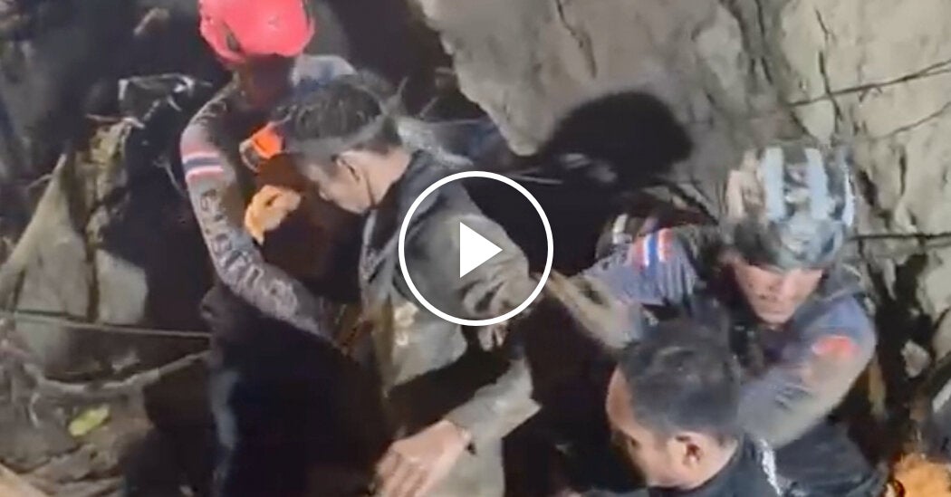Rescuers Free Miner Trapped Inside a Cave in Laos