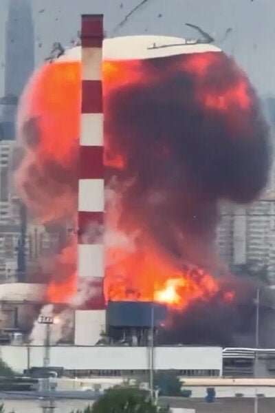Moscow Tanker Blast Most Likely Russian Missile, Video Shows